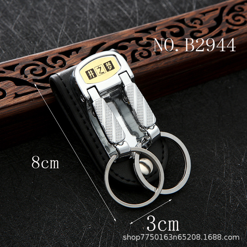 Well Dream stainless steel keychain, belt buckle, leather lock buckle, single and double row men's belt buckle Specification image