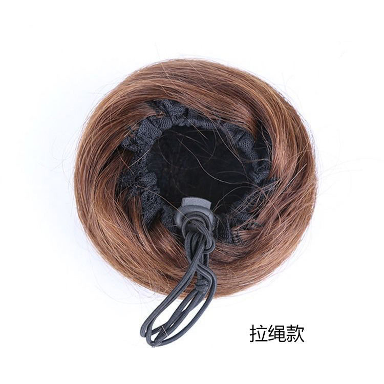 丸子头抓夹盘发发饰古装假发包汉服自产品图