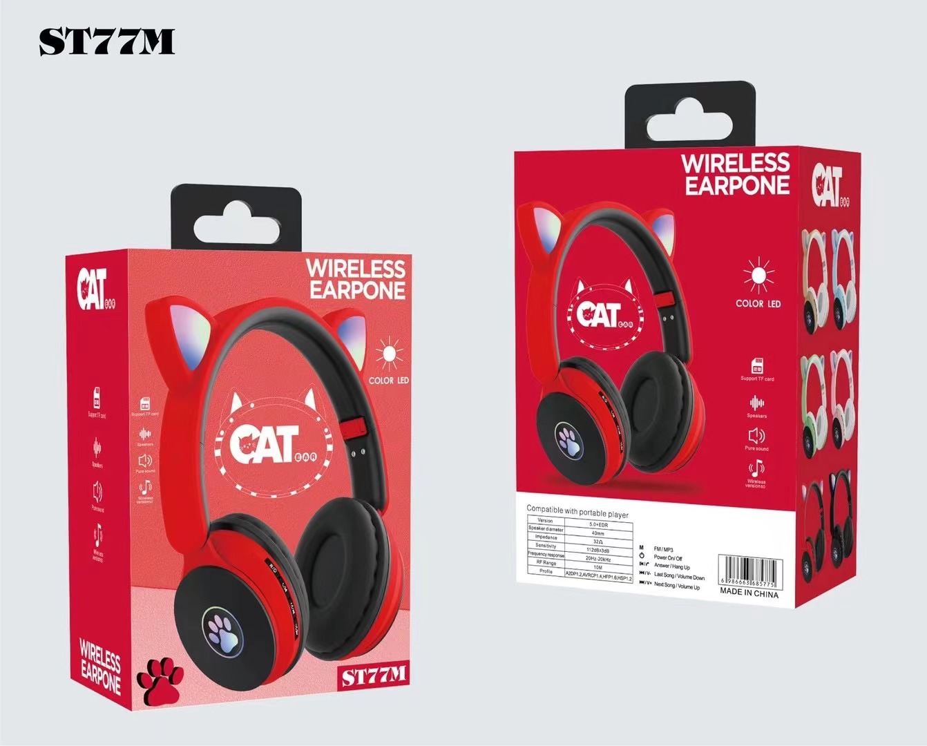Кантонские наушники sogo ST77 с гарнитурой bluetooth pic 5