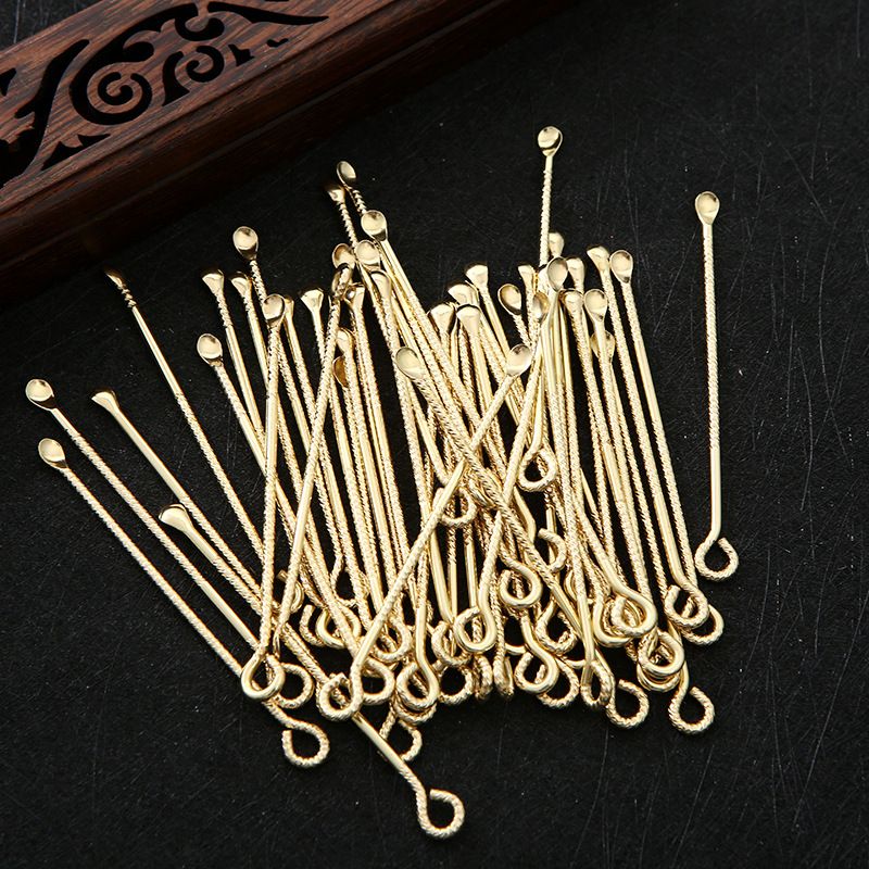 Handcrafted brass ear scorer, creative and fashionable pure copper ear scorer, key hanging piece, ear cleaning and ear picking tool detail image 2