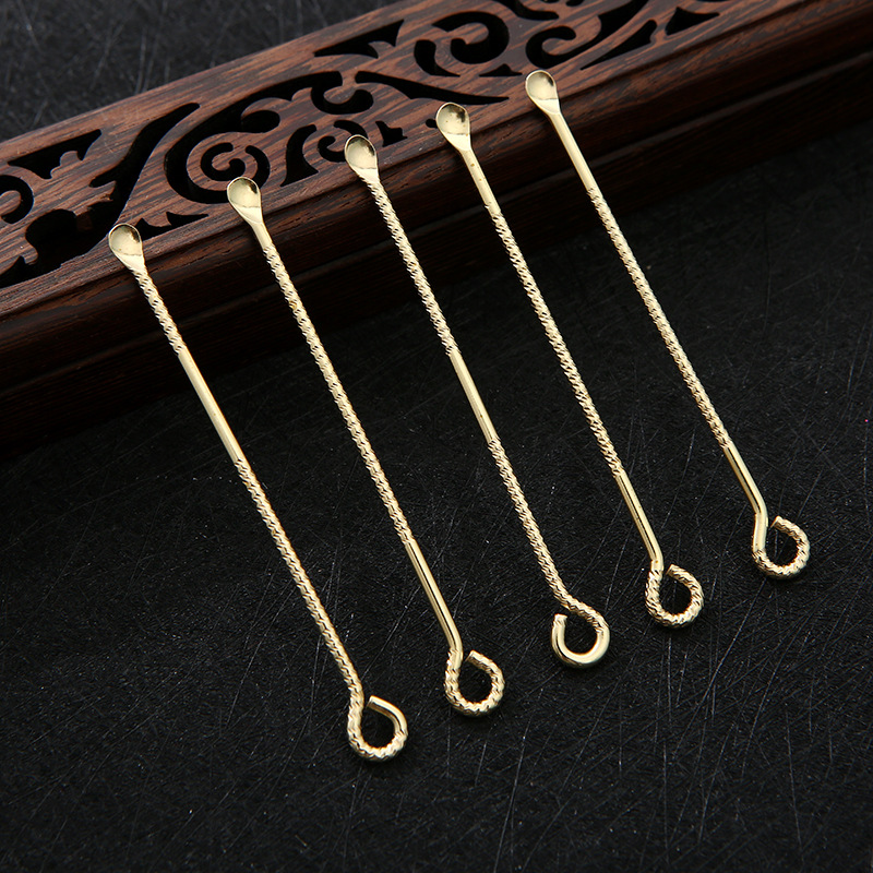 Handcrafted brass ear scorer, creative and fashionable pure copper ear scorer, key hanging piece, ear cleaning and ear picking tool detail image 3