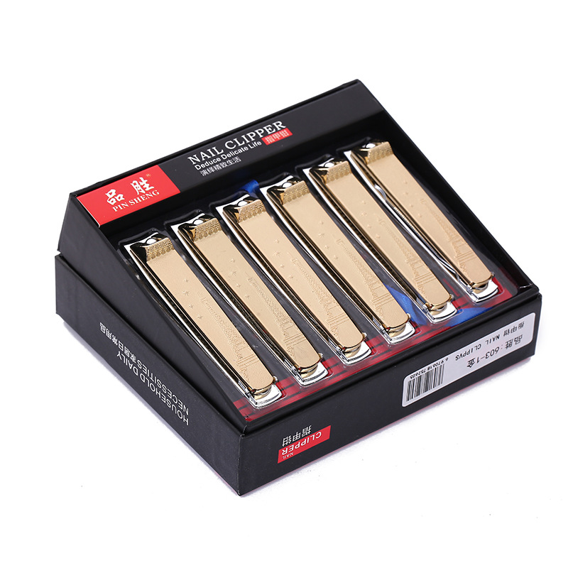 Wholesale of high-end nail clippers from Pinsheng, large flat-mouthed stainless steel nail clippers, gift box packaging, nail clippers