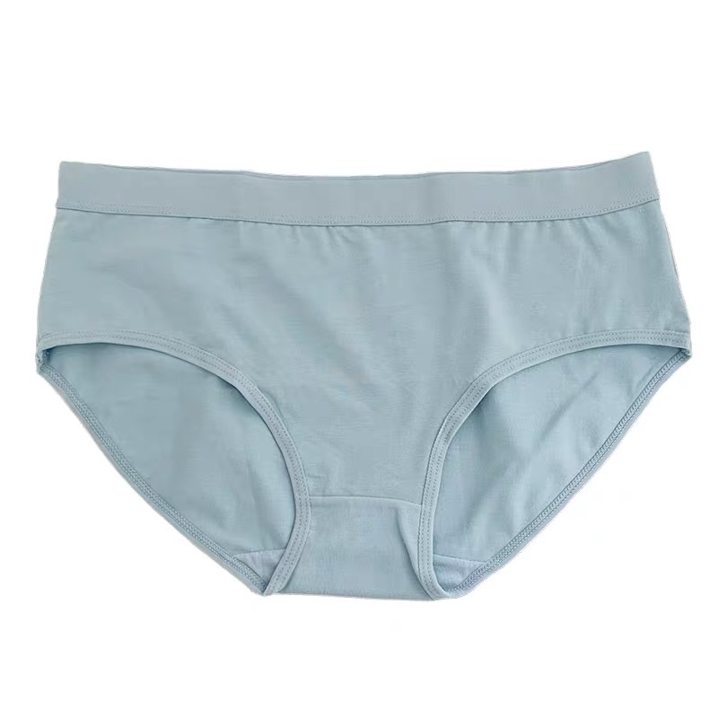 女士内裤纯全棉抗菌裆无痕性感透气少女生日系中腰收腹三角短裤衩0027