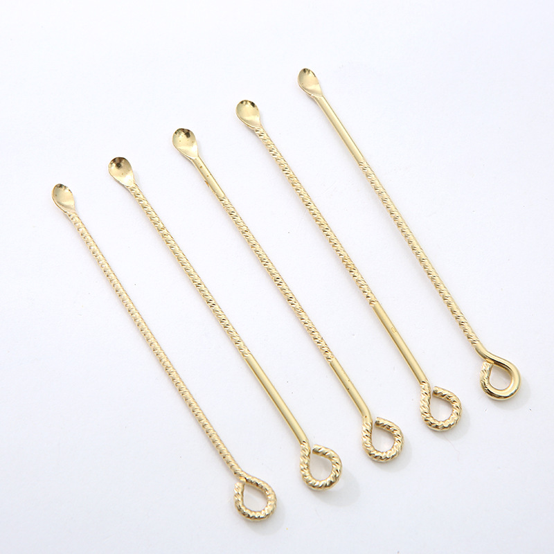 Handcrafted brass ear scorer, creative and fashionable pure copper ear scorer, key hanging piece, ear cleaning and ear picking tool detail image 5
