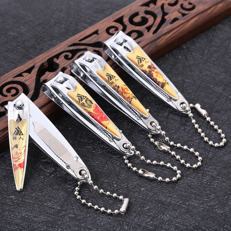 Genuine Qiangren colorful small nail clippers with rubber surface, QR602E nail clippers, nail clippers, stainless steel nail trimming tools