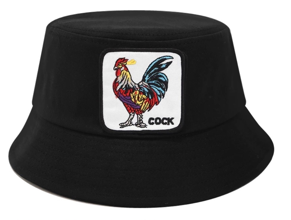 New cross-border colorful animal graffiti fisherman hats from Europe and America, men's personalized, fashionable and artistic tie-dyed basin hats, women's summer sun protection hats Specification image