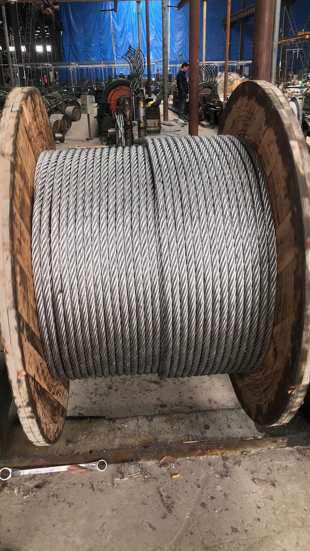 工厂直销，镀锌钢丝绳6x12-20.0MM 100米