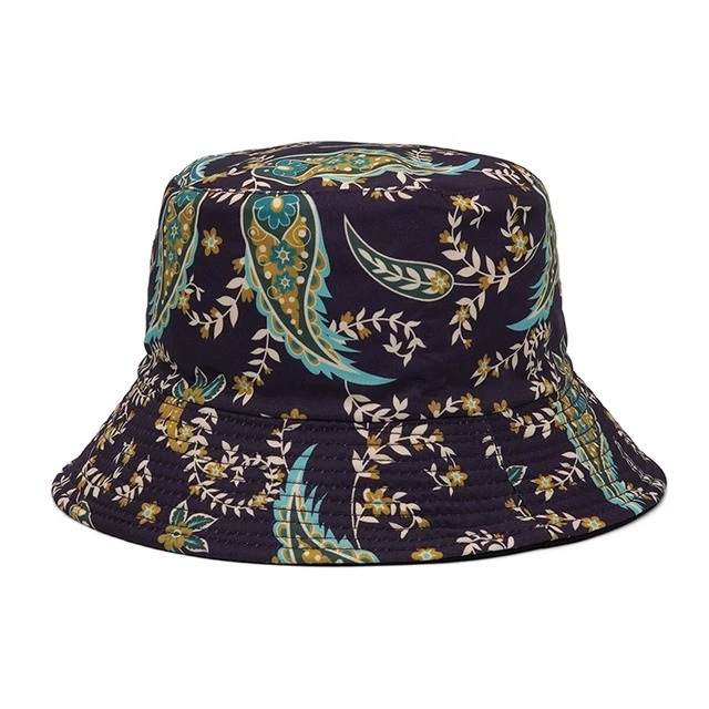 New cross-border colorful graffiti fisherman hats from Europe and America, men's personalized, fashionable and artistic tie-dyed basin hats, women's summer sun protection hats Item Picture