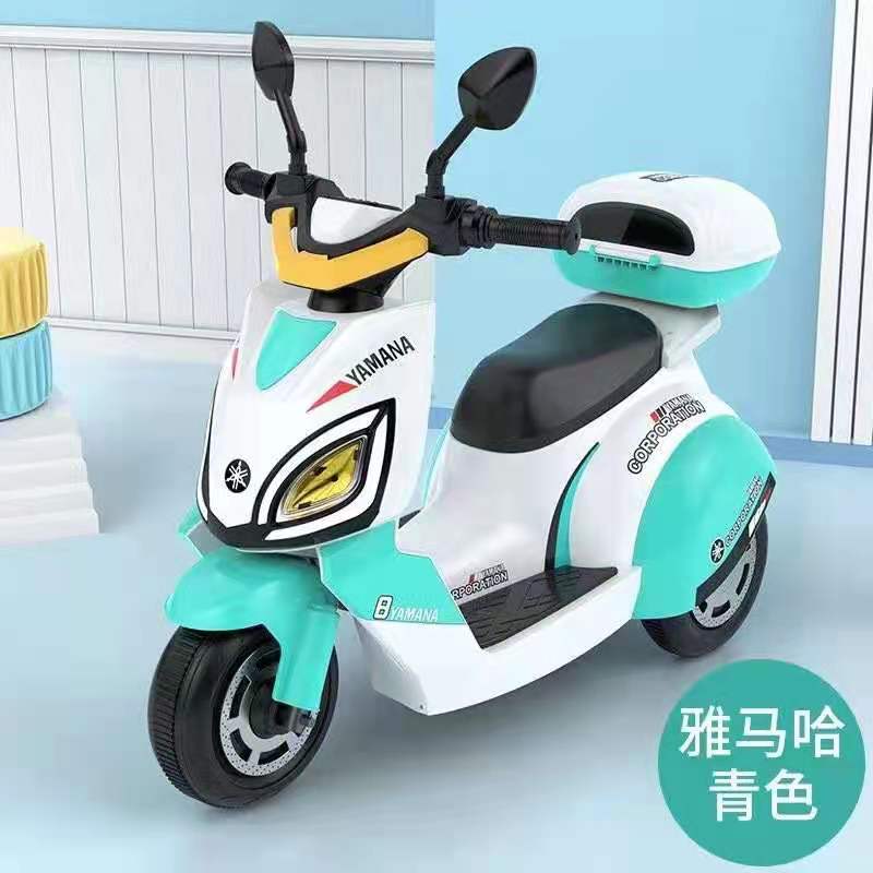 Motocicleta eléctrica para niños multifunción early learning player realista LED eye flash gran espacio maletero ensanchado y ruedas ampliadas doble freno de disco delantero y trasero estilo multifunción early learning player (música historia poema antiguo Application Scenario