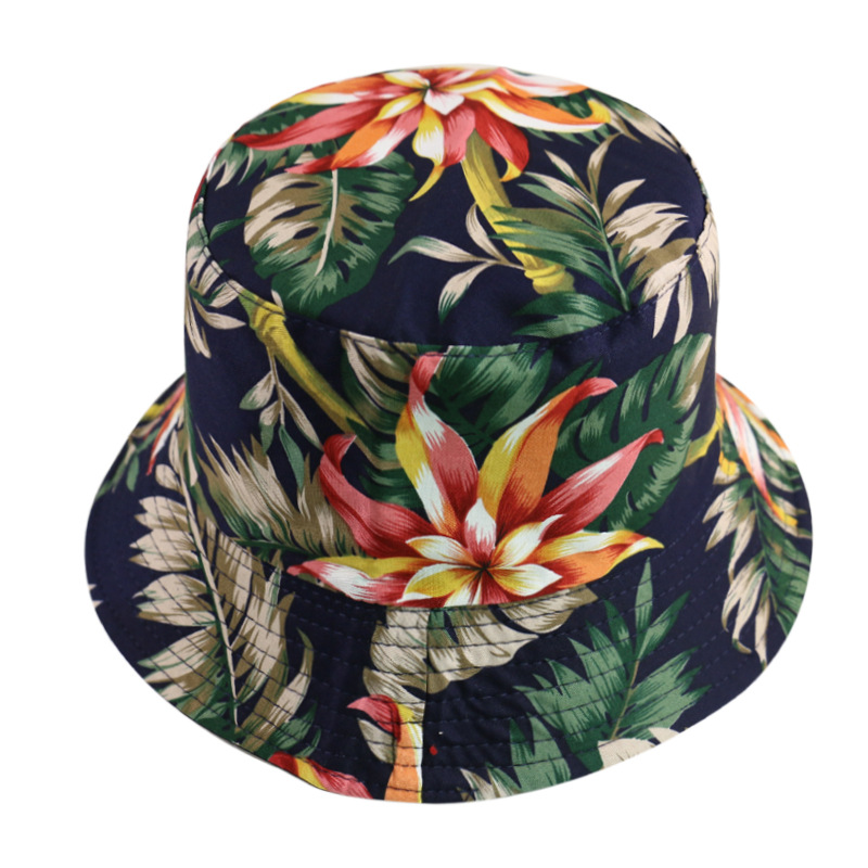 New cross-border colorful graffiti fisherman hats from Europe and America, men's personalized, fashionable and artistic tie-dyed basin hats, women's summer sun protection hats Specification image