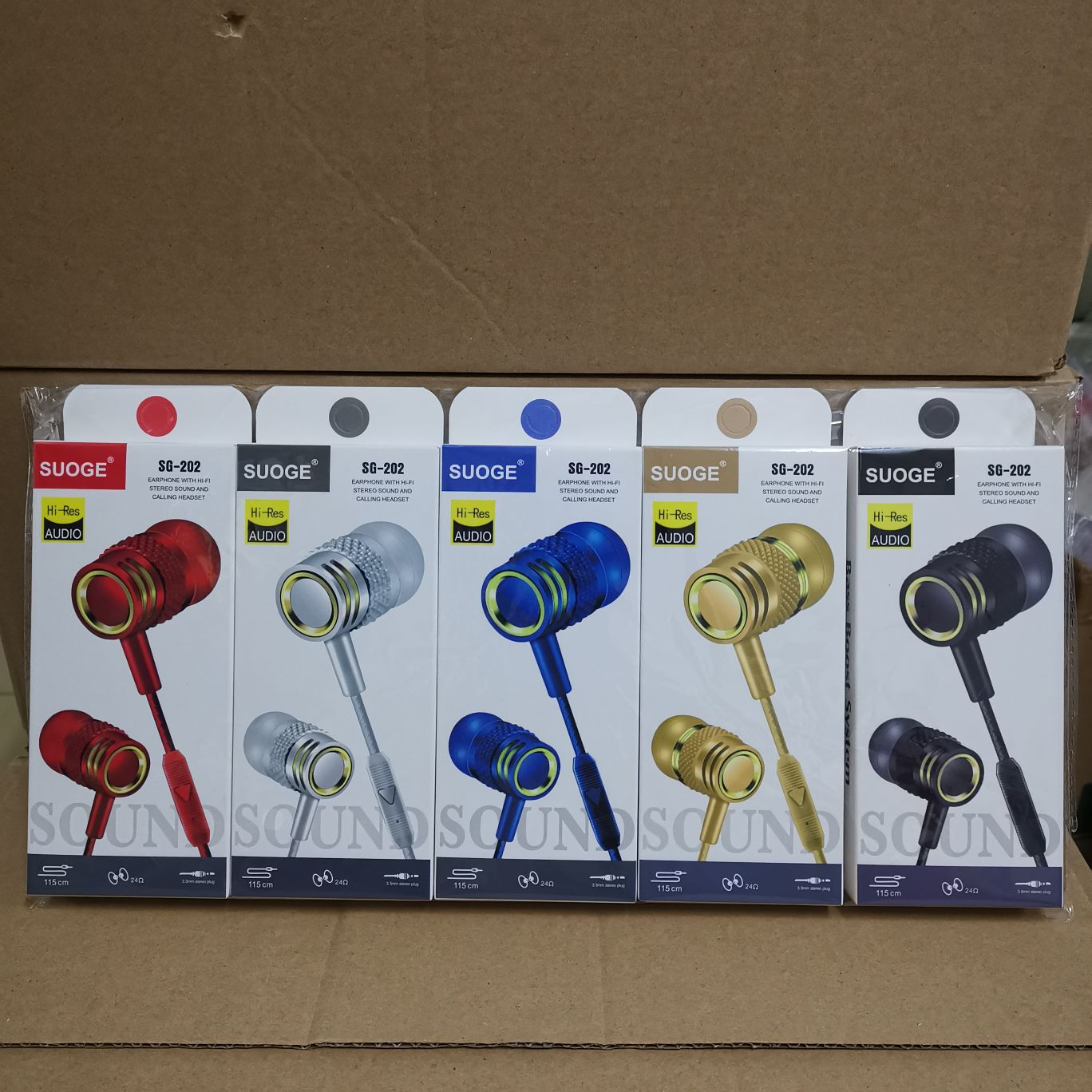 The 201-206 series of Sogo brand mobile phone headphones, in-ear headsets, MP3 earbuds, wired headphones and small headphones are fashionable and creative products