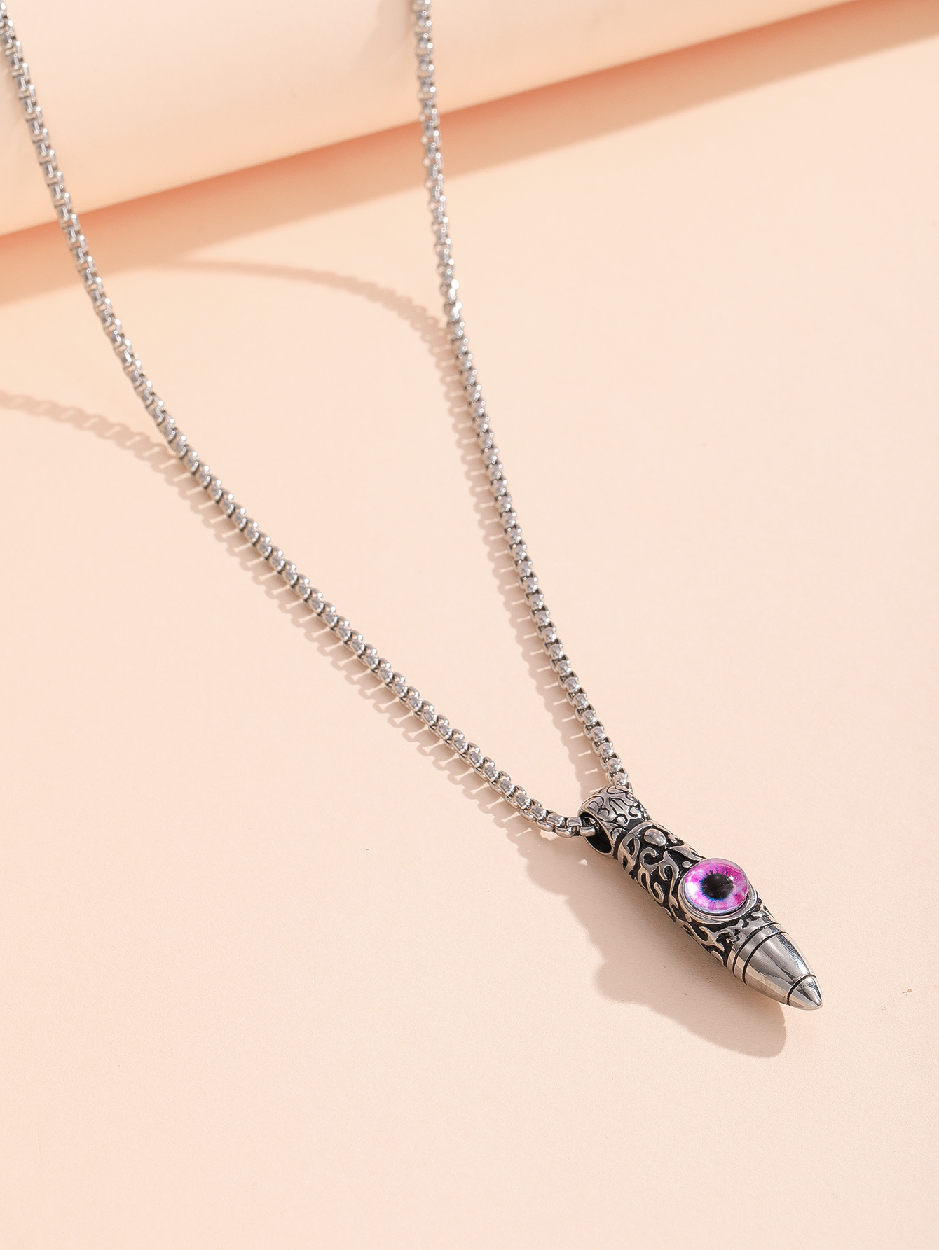 One stainless steel pendant necklace of Devil's Eye