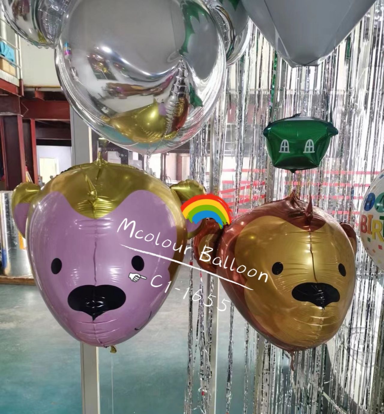 猴子 动物/狮子头/铝膜气球细节图