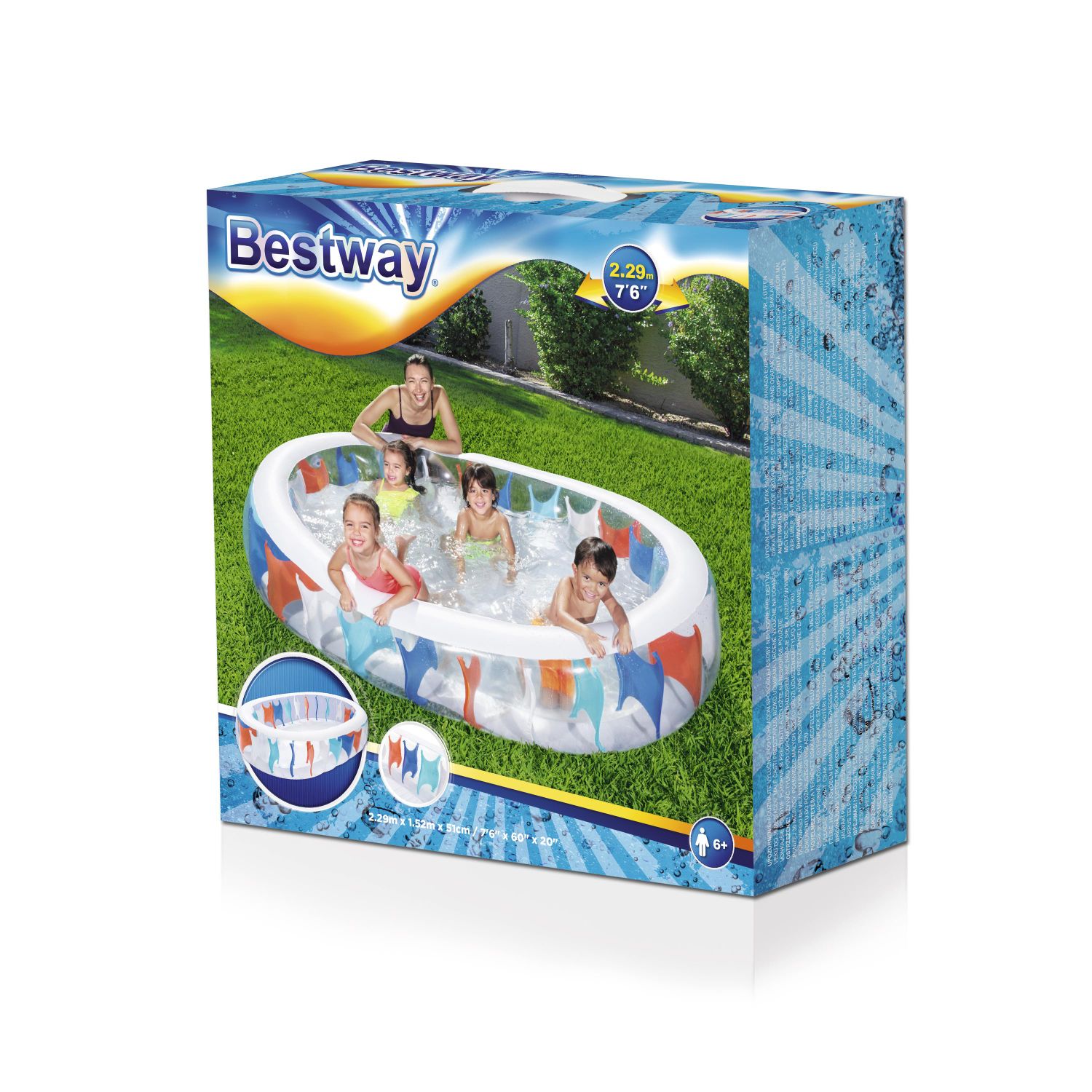 Best way54066 Oval Inflatable Pool details Picture