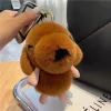 【 Cute Puppy 】 Real Rex Rabbit fur car keychain Pendant, ins plush toy bag pendant, birthday gift Specification image