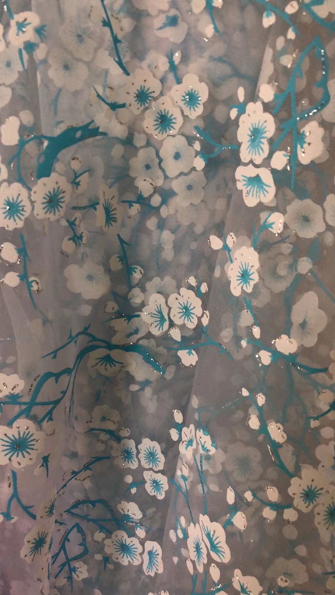 Plum blossom fabric