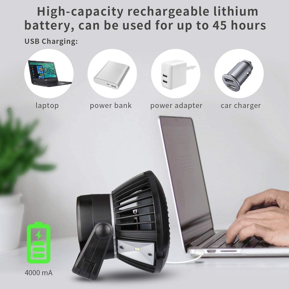 New solar fan lamp USB multi-functional emergency tent lamp Application Scenario