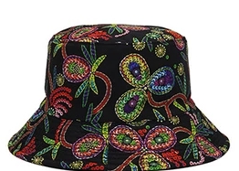 2021 europa y Estados Unidos hip-hop personalidad colorido tie dye sombrero de pescador hombres y mujeres dazzler cross border fashion primavera otoño polvo sombrero de sol