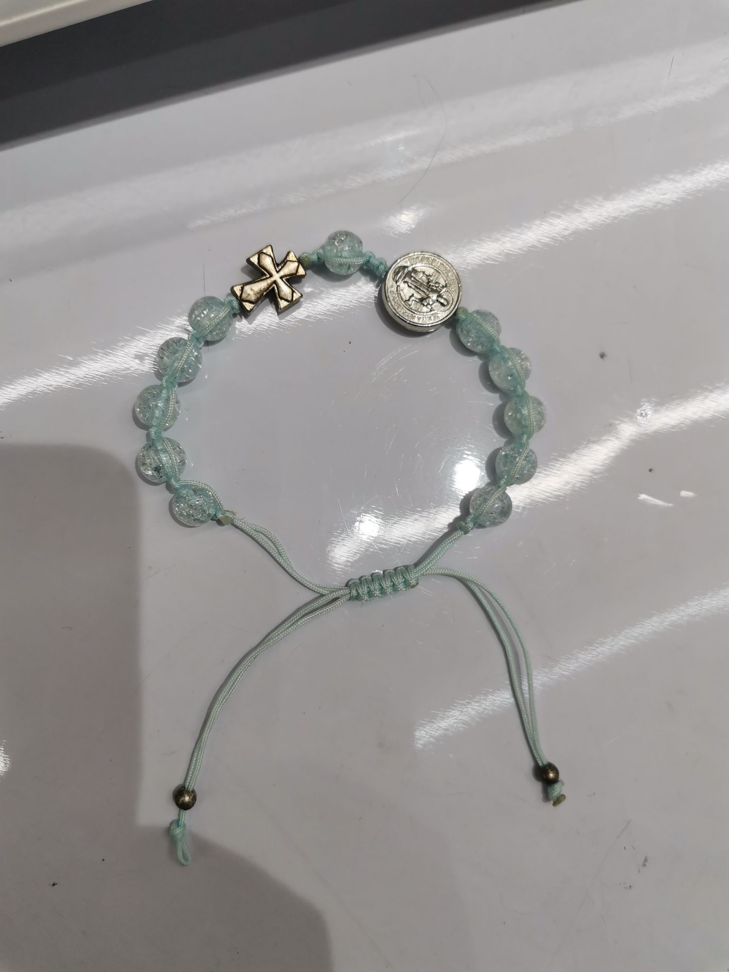 Pulsera trenzada con cuentas de plástico de 8 centimes detail image 1