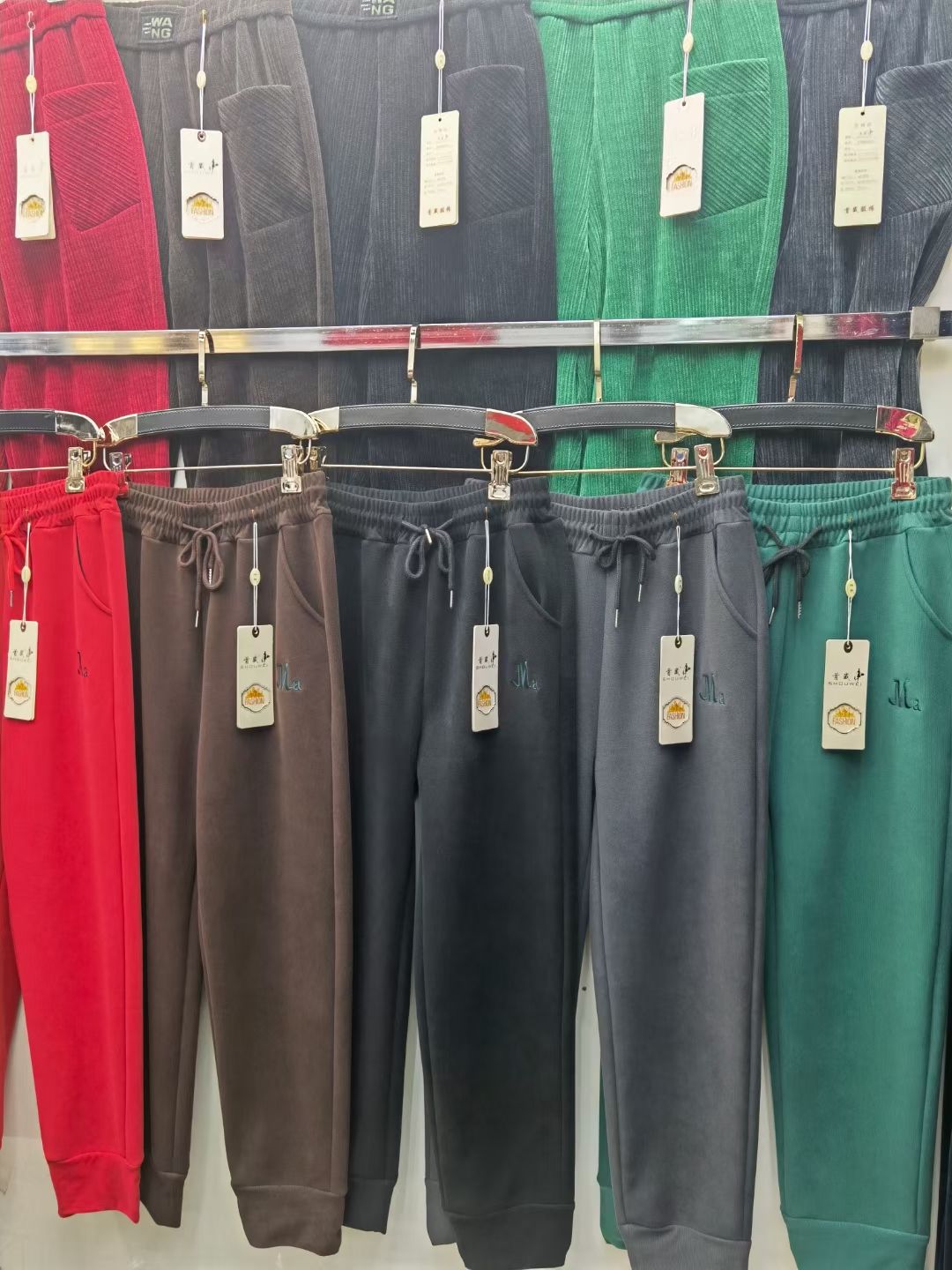 Leggings, women's trousers, Mishu velvet, Oli velvet, Chenille, big feet, small feet, 1719 details Picture