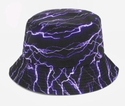 2021 European and American hip-hop personality seven-color tie-dyed fisherman hats for men and women, dazzling cross-border fashion spring and autumn dust-proof sun hats
