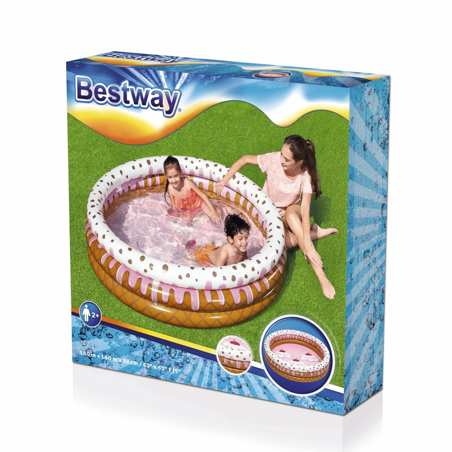 Bestway51144冰淇淋圣代三环水池