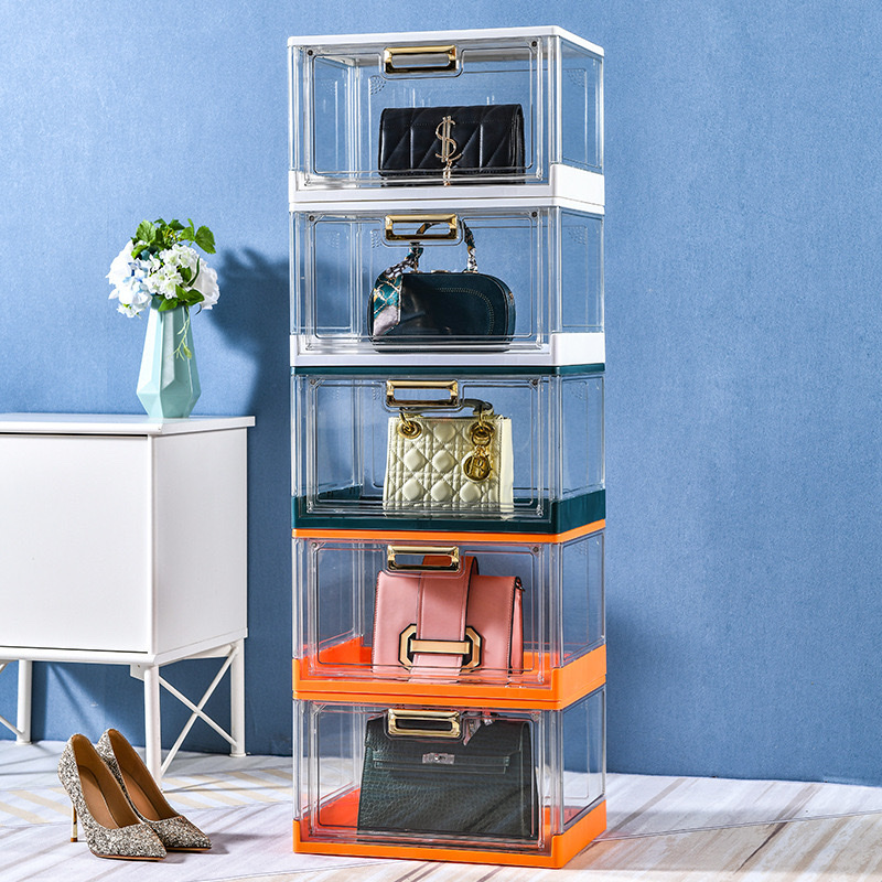 Transparent Foldable Storage Box Shoe Box Specification drawing