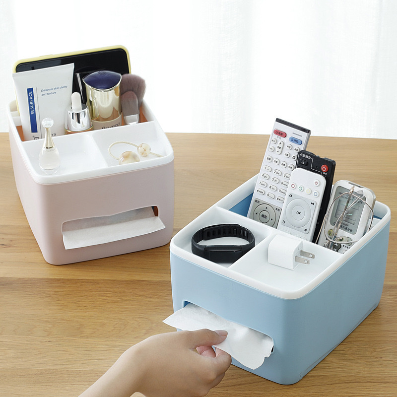 Living Room And Dining Room Toilet Plastic Tissue Storage Box full figure