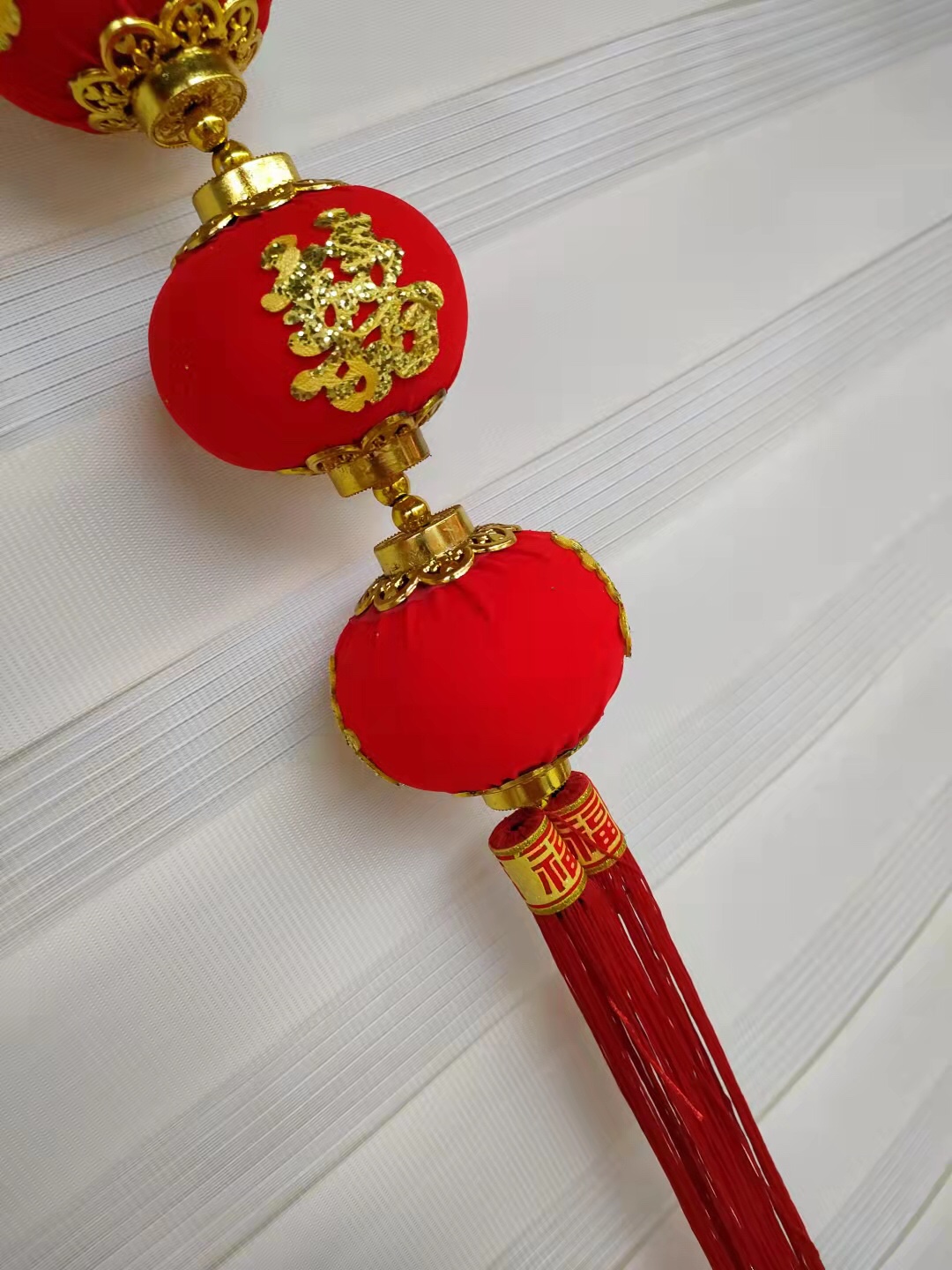 Direct sales from the manufacturer of festive and festival supplies, including 6 series of "Happiness" character lanterns and velvet pendants Specification image