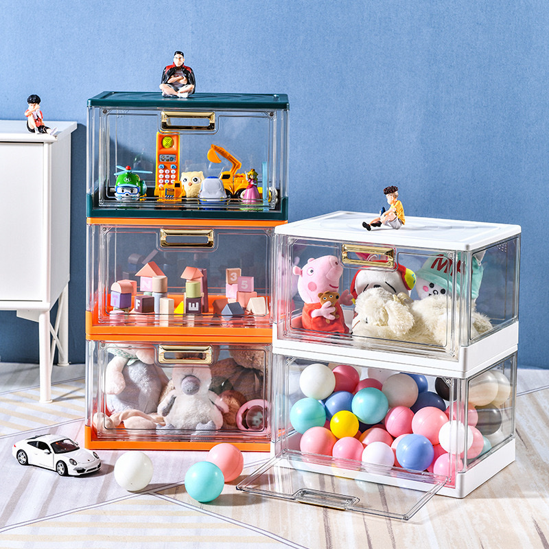 Transparent Foldable Storage Box Shoe Box details Picture