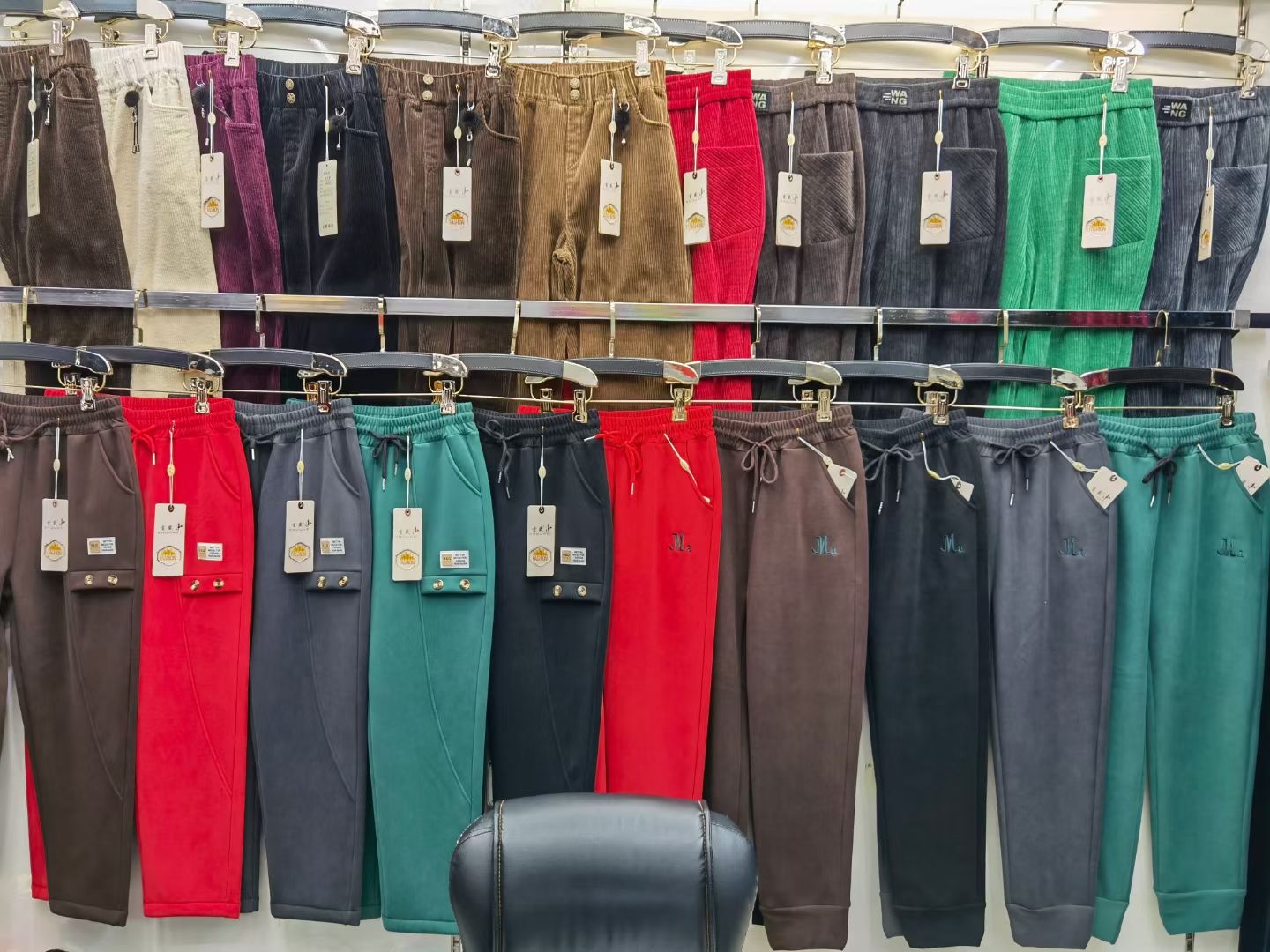 Leggings, women's pants, Mishu velvet, Oli velvet, Chenille, big feet, small feet, 17 details Picture