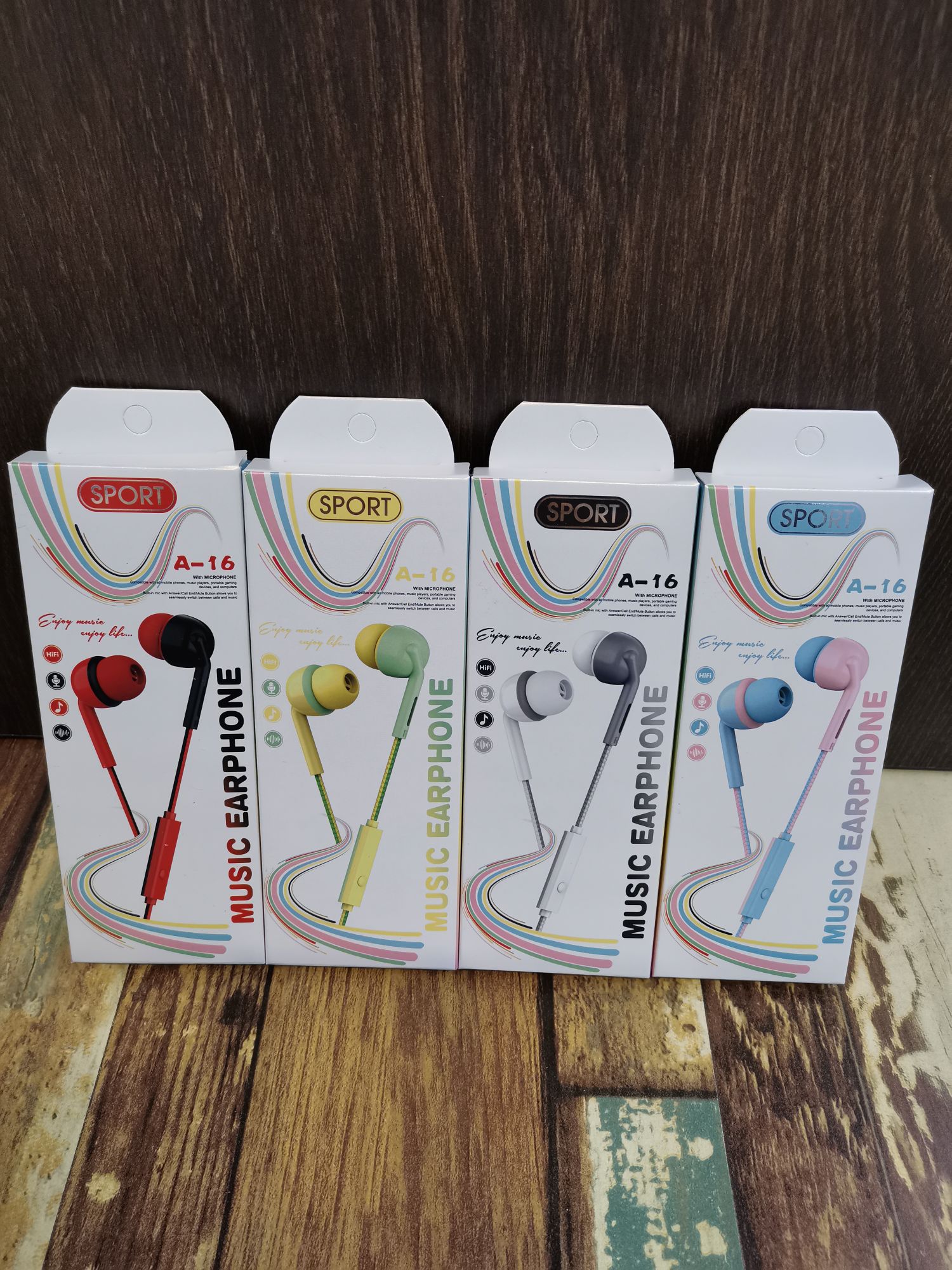 Guangdong Suoge brand A-16 mobile phone headphones, in-ear headsets, MP3 earbuds, wired headphones, small headphones, fashionable and creative products