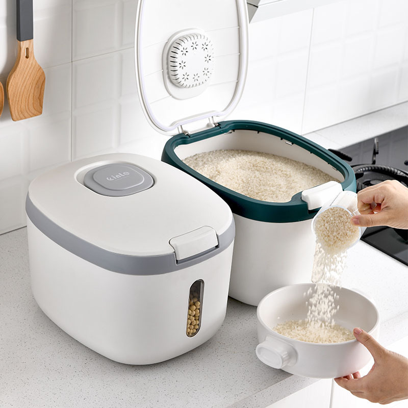 10Kg Sealed Plastic Rice Drum full figure