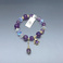 手串 天然石 紫晶 水晶/手链白底实物图