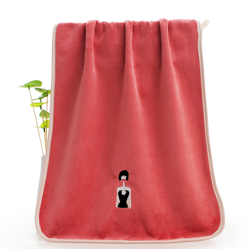 Wholesale of absorbent and thickened coral fleece adult towels for beauty salons with embroidery Application Scenario