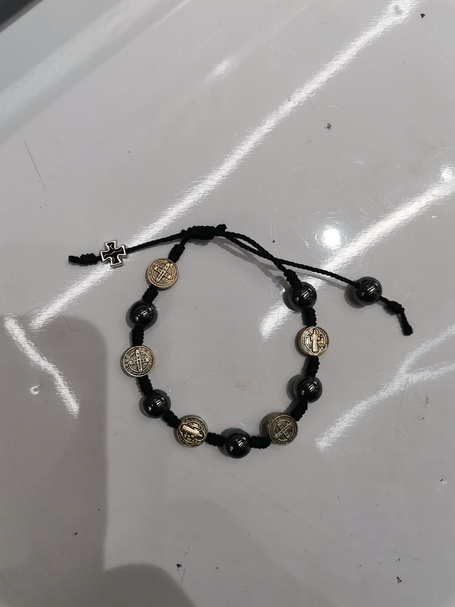 8mm black gallstone bracelet Specification image