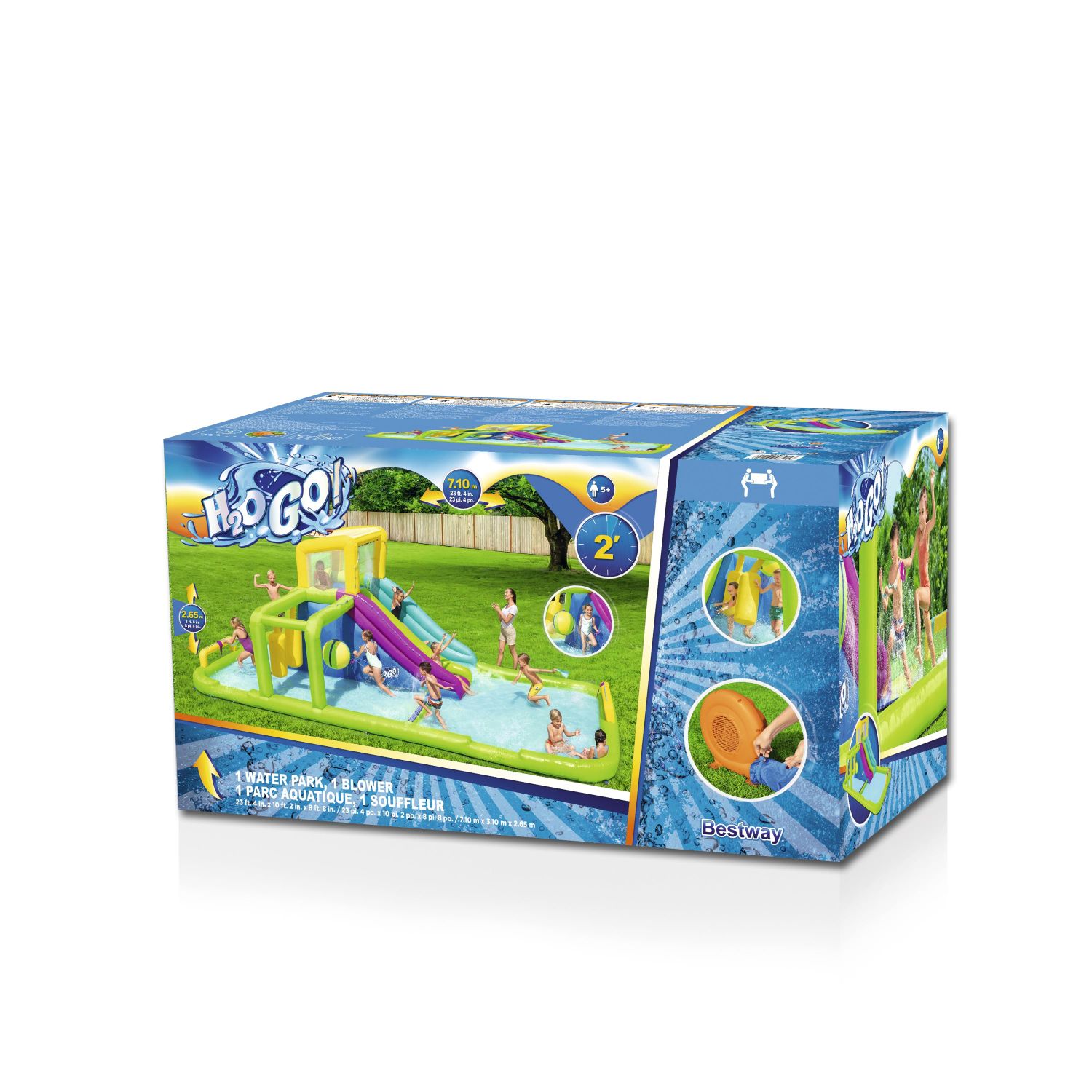 Bes tway53387 Water Play Slide Pool details Picture