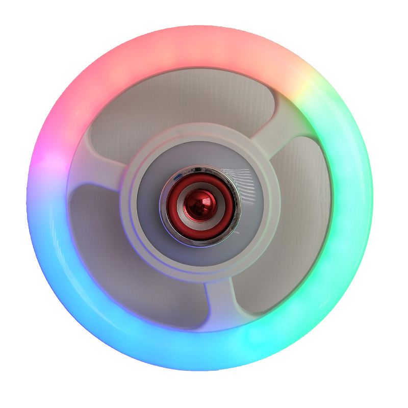 2021新款蓝牙音乐方向盘灯 飞碟环形跑马氛围灯智能遥控七彩