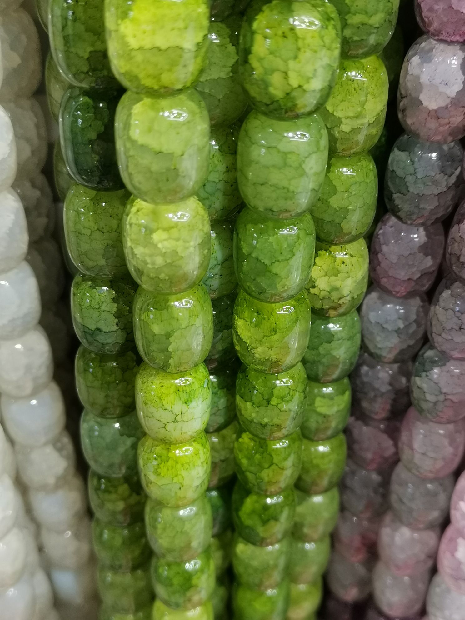 12*16枣型，内碎本色橄榄绿详情图3