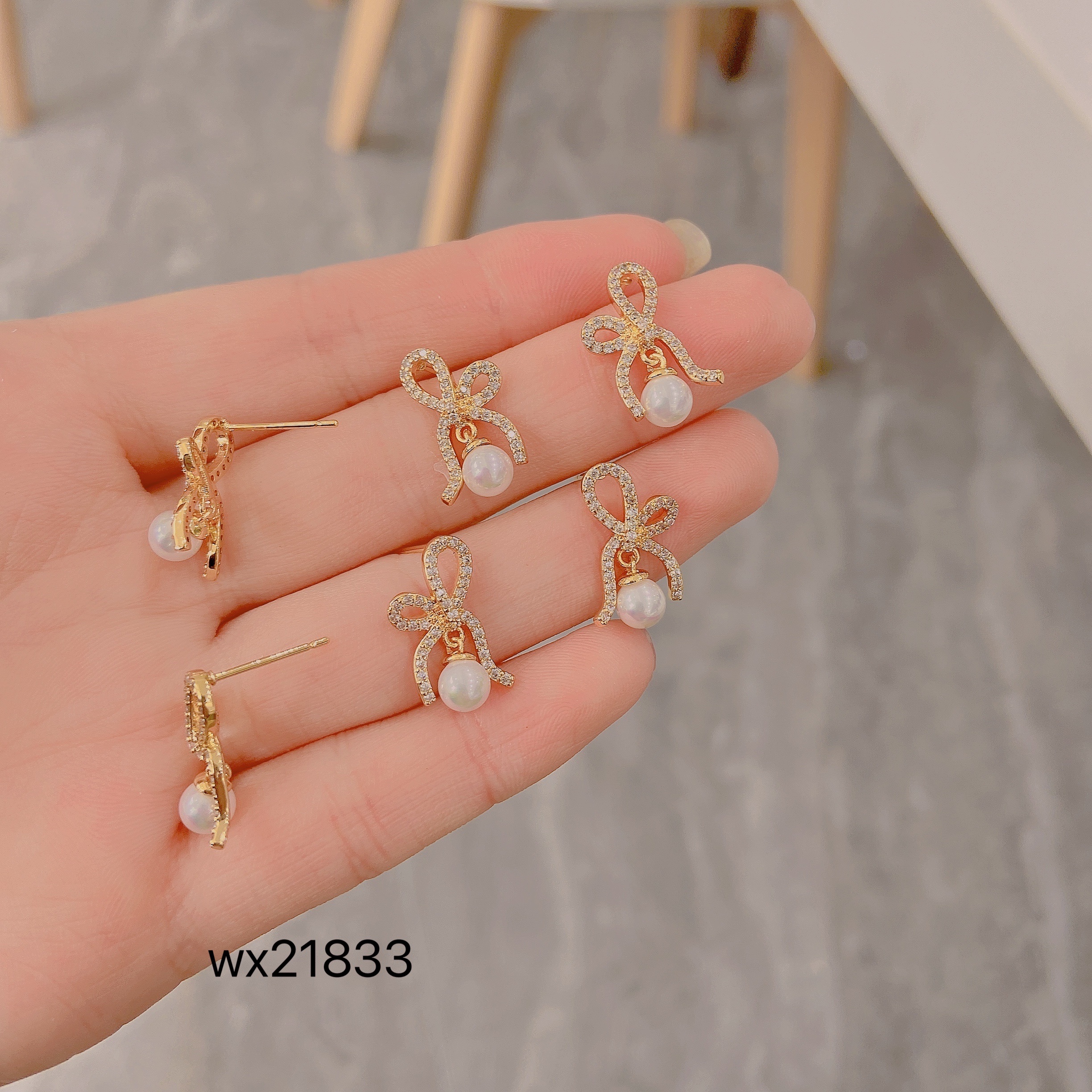 Zhongxing Accessories DIY Pearl Slippers details Picture