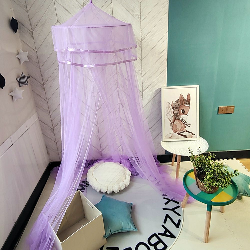 圆顶蚊帐白底实物图