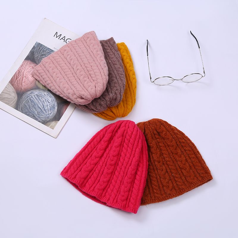 Maomao Hat Industry 2021 New Korean Knitted Hat Women's Woolen Hat More Flower Hat undefined