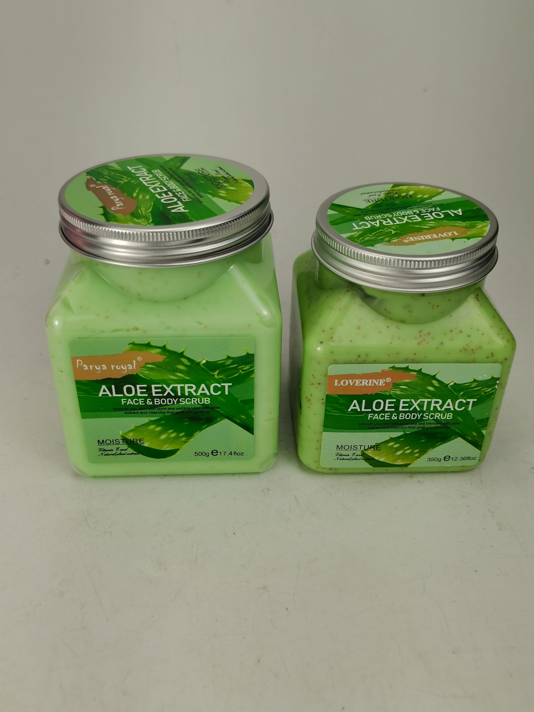500克铝盖塑料透明瓶磨砂膏去死皮南美热卖水果多款500g face&body scrub详情4