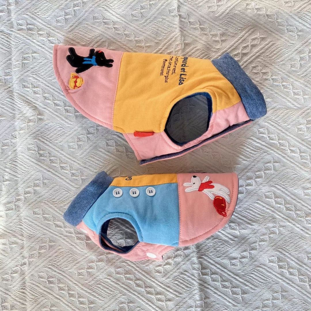 宠物用品！所有尺码均为无袖

开胸按扣，方便穿脱，最爱的一款棉服！详情图9