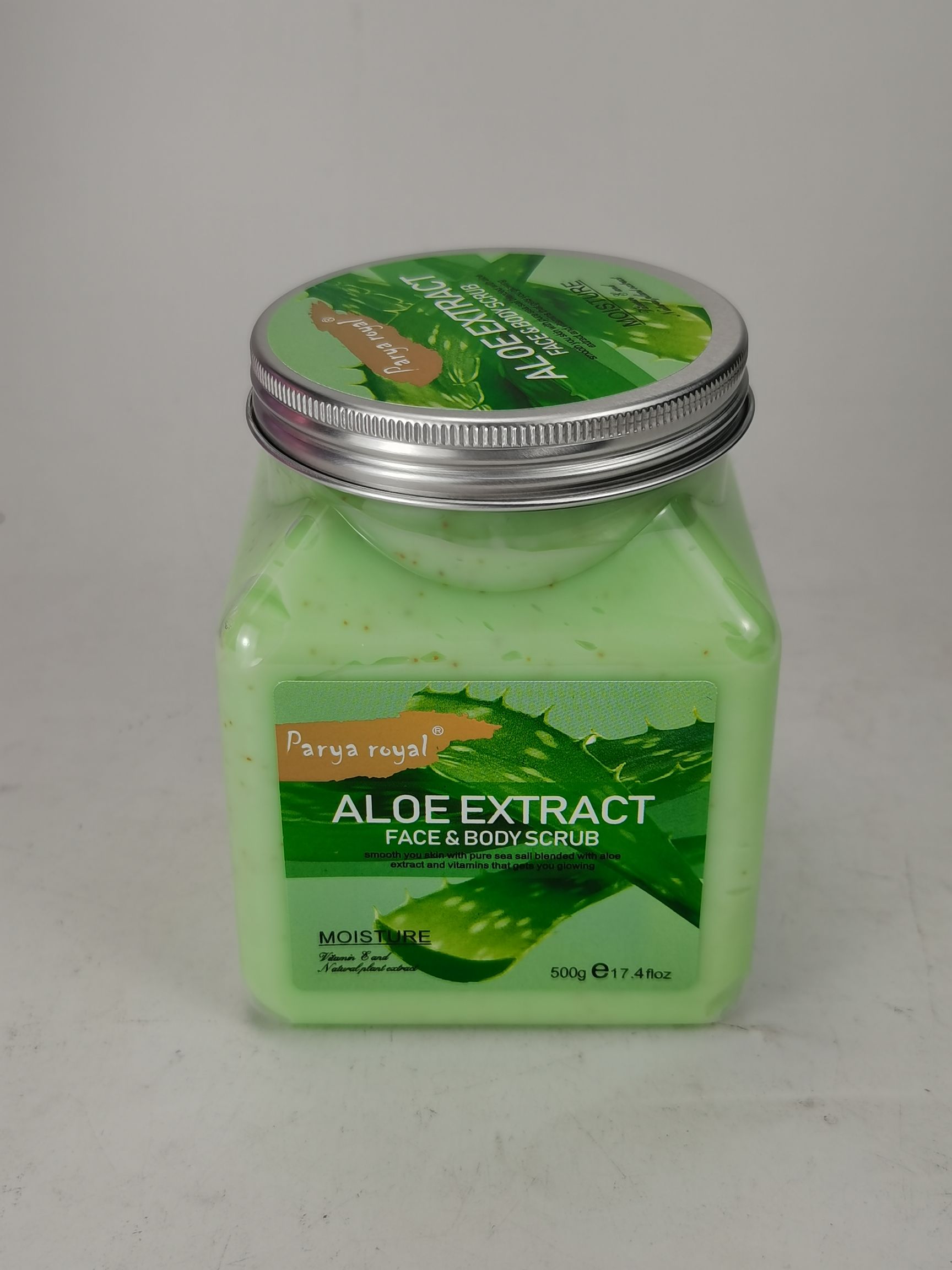 500克铝盖塑料透明瓶磨砂膏去死皮南美热卖水果多款500g face&body scrub详情2