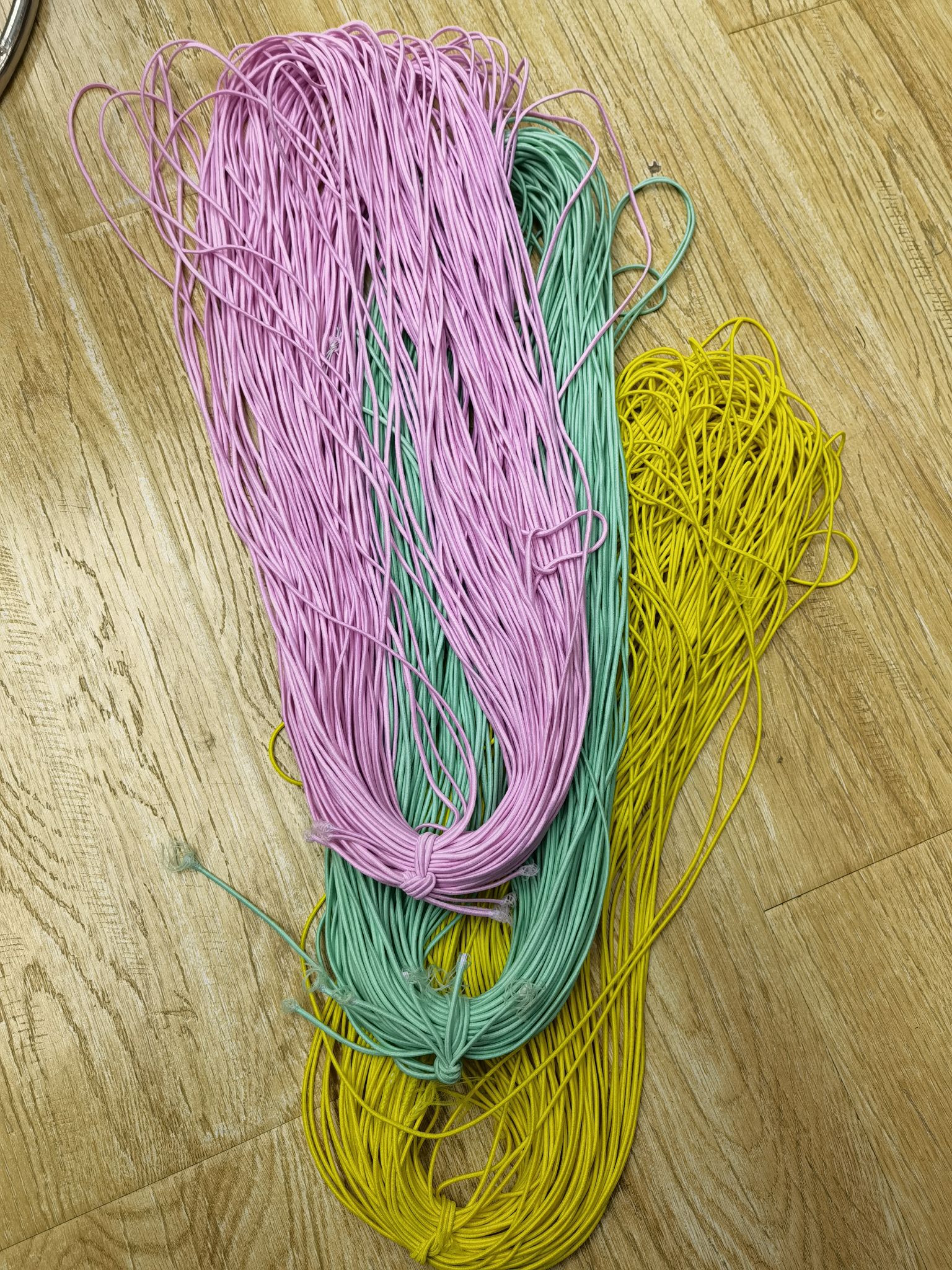 0.15㎝彩色进口圆的松紧带