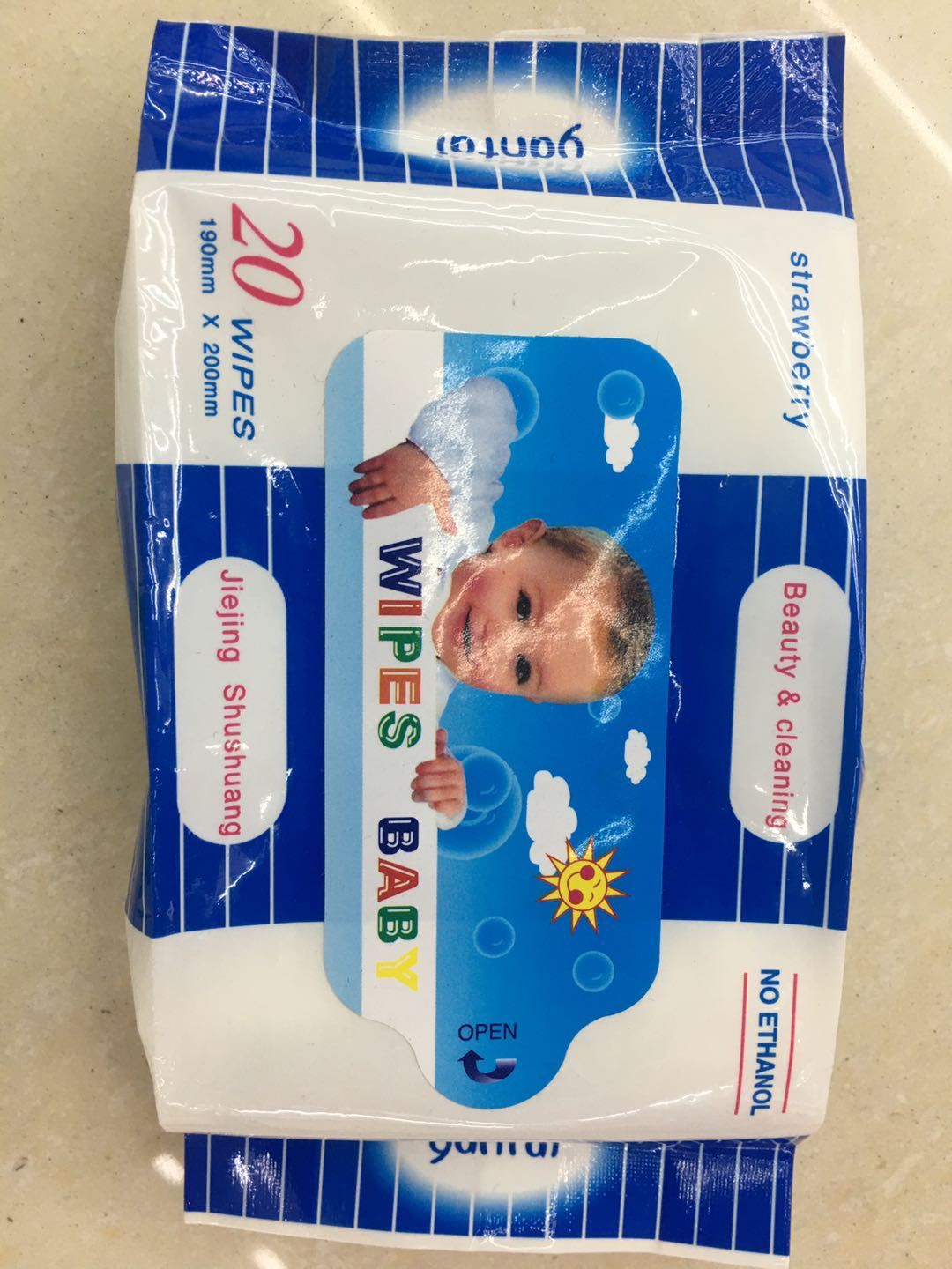 20 Portable Sun Baby Wipes details Picture