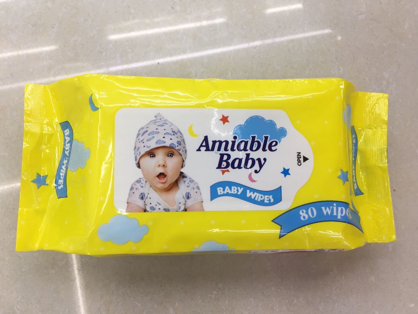 80片云朵宝宝系列一次性清洁湿巾