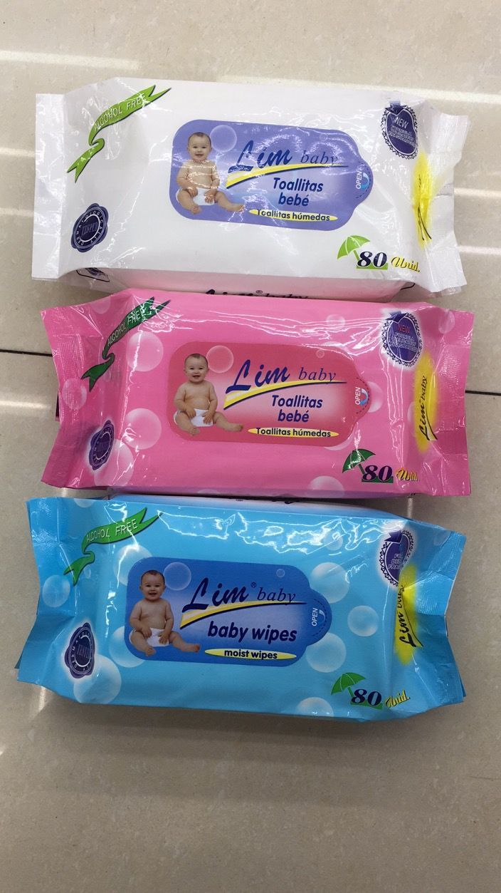 80片Lim抽取式一次性宝宝清洁湿巾
