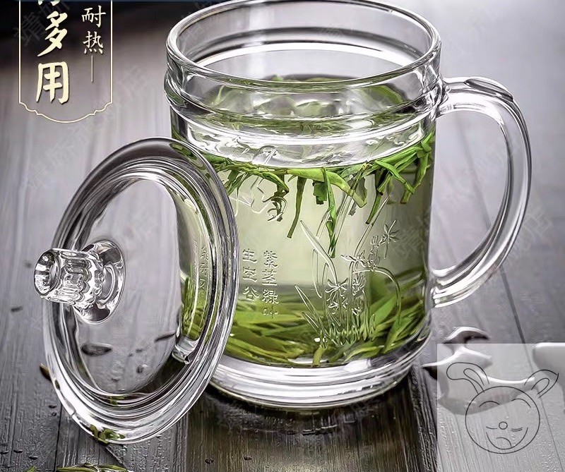 玻璃盖杯/会议杯/泡茶杯产品图